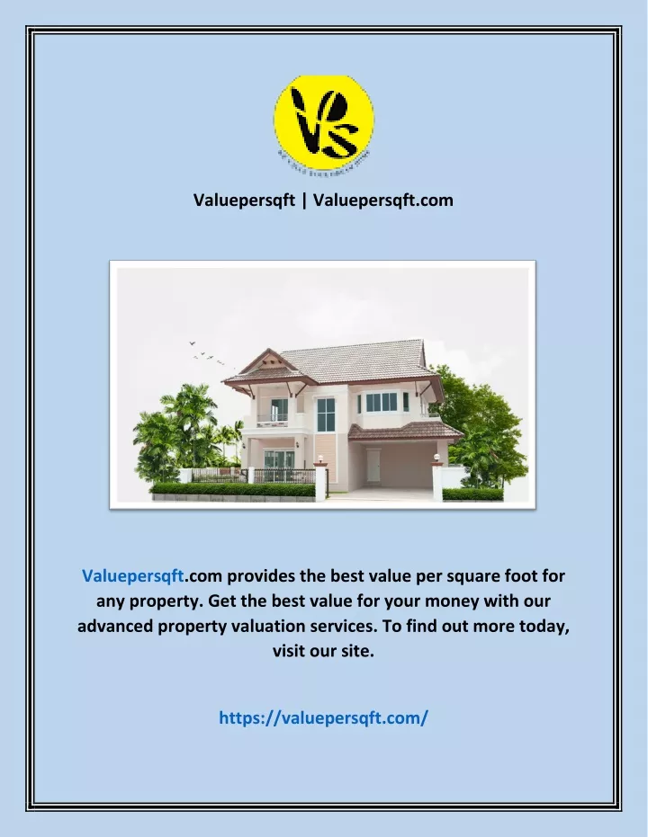 valuepersqft valuepersqft com