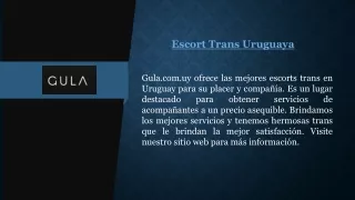 Escort trans uruguay