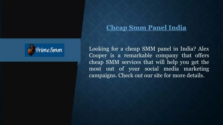 cheap smm panel india