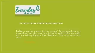 Everyday Kids  foreverydaykids.com