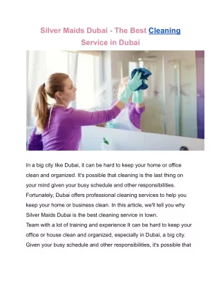 Maid in Dubai