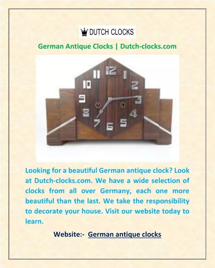 german antique clocks dutch clocks com