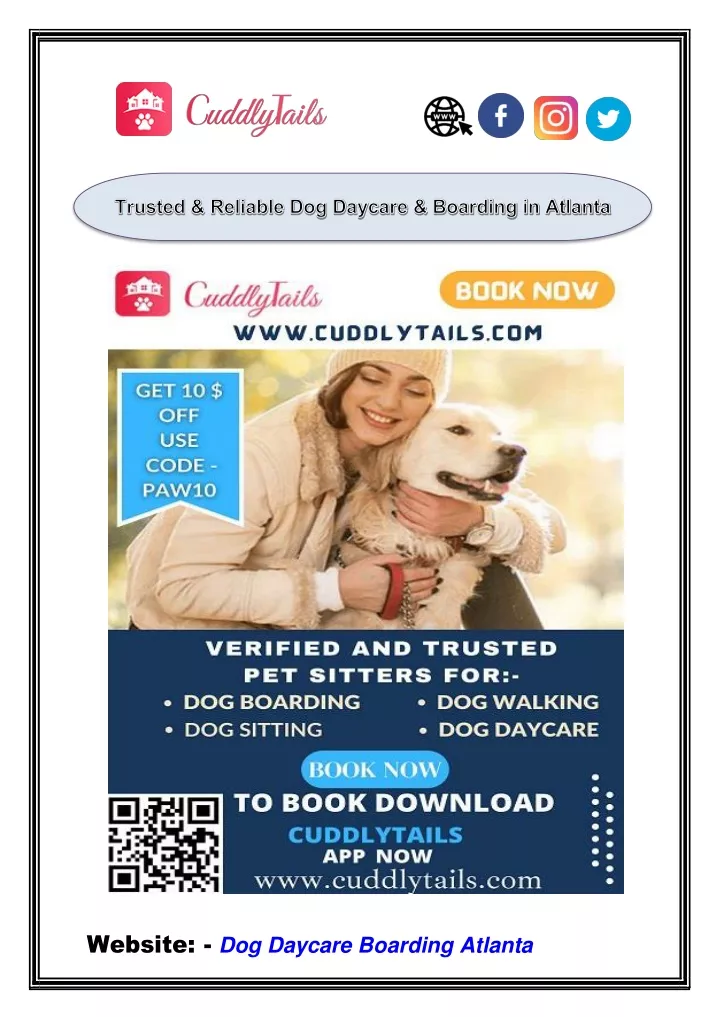 website dog daycare boarding atlanta