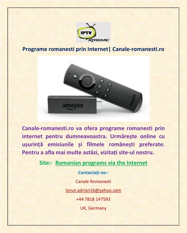 programe romanesti prin internet canale romanesti