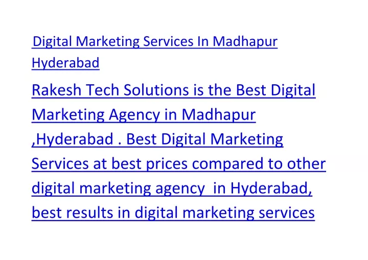 digital marketing services in madhapur hyderabad