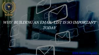 WHY BUILDING AN EMAIL LIST IS SO IMPORTANT TODAY (1)