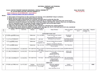 national company law tribunal mumbai bench court