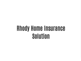 rhody home insurance solution