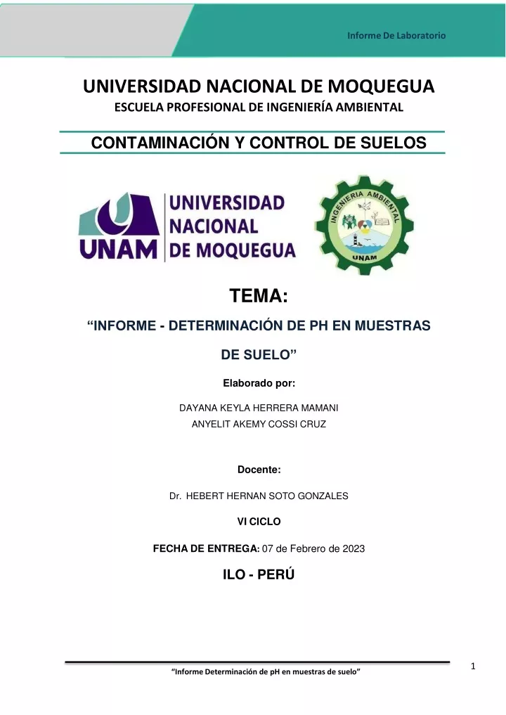 informe de laboratorio