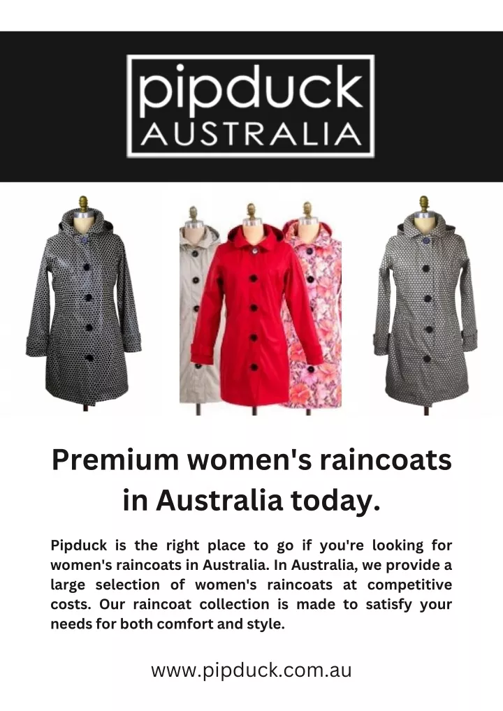 premium women s raincoats in australia today