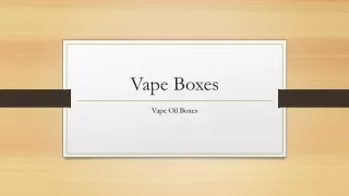 Vape Boxes