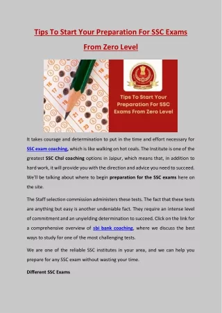tips to start your preparation for ssc exams