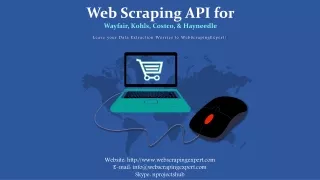 web scraping api for wayfair kohls costco