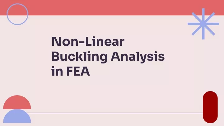 non linear buckling analysis in fea