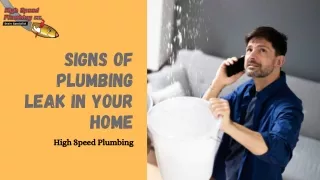 Signs of Plumbing Leak in Your home