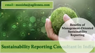 benefits of management oriented sustainability reporting