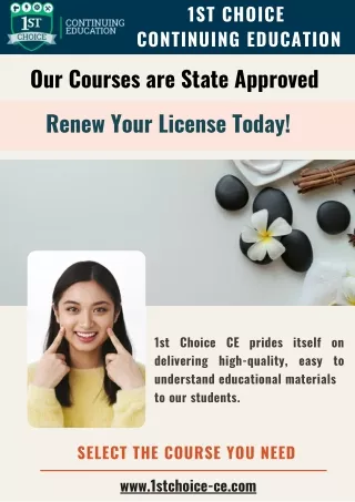 Get Your Cosmetology Licence Renewal Easily & Quickly | 1st Choice Continuing Ed