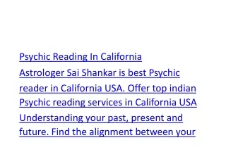 psychic reading in california astrologer