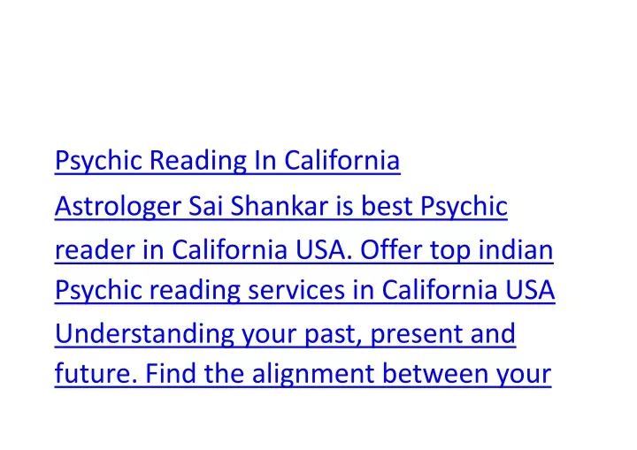 psychic reading in california astrologer