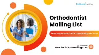 orthodontist mailing list