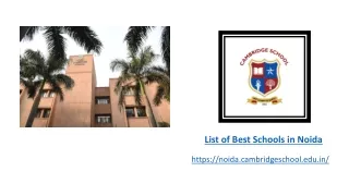 list of best schools in noida
