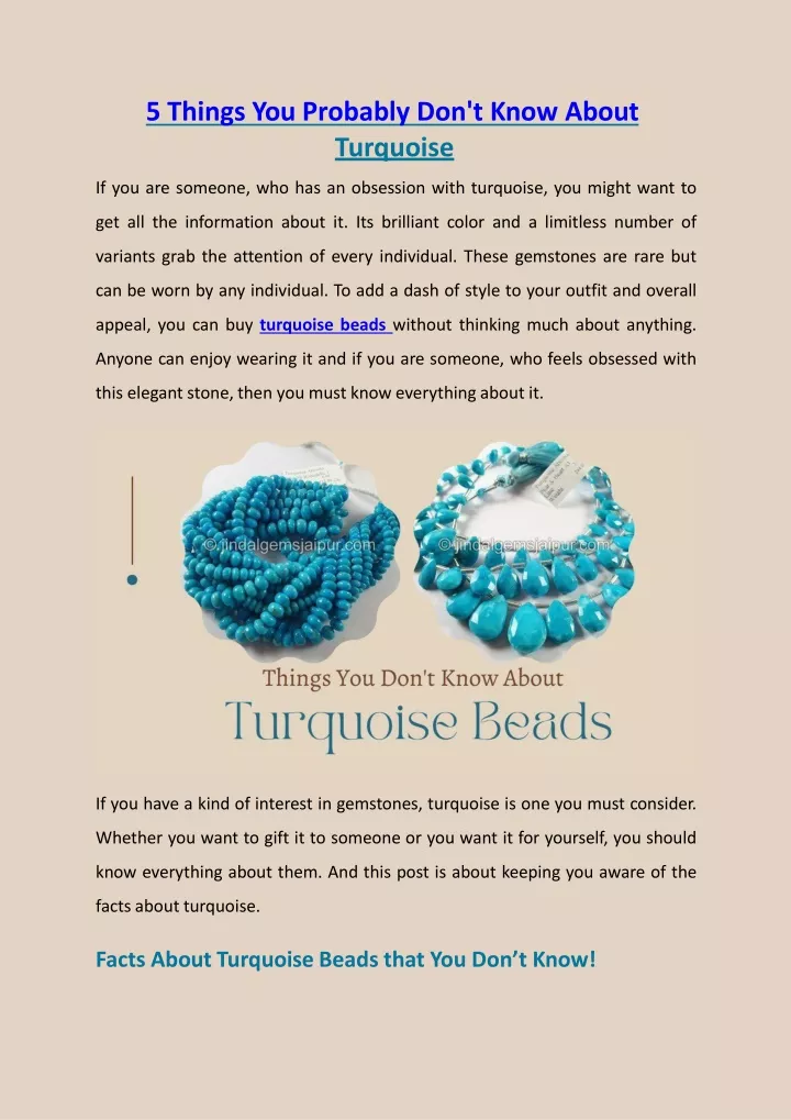 5 things you probably don t know about turquoise