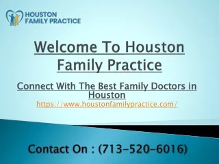 Connect With The Best Family Doctors in Houston