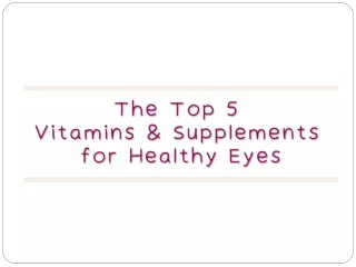 The Top 5 Vitamins & Supplements for Healthy Eyes - AMRI Hospitals