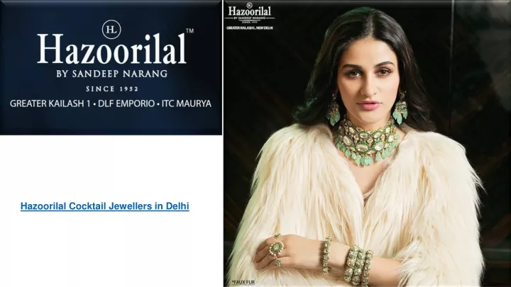 hazoorilal cocktail jewellers in delhi