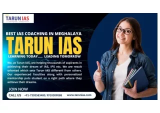 Best IAS Coaching In Meghalaya