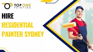 Hire  Residential Painter Sydney