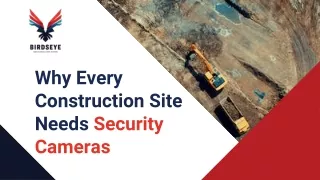 Why Every Construction Site Needs Security Cameras