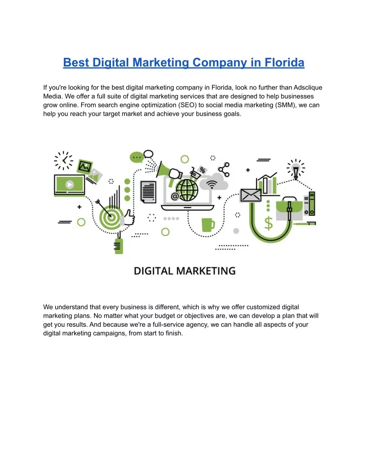 best digital marketing company in florida
