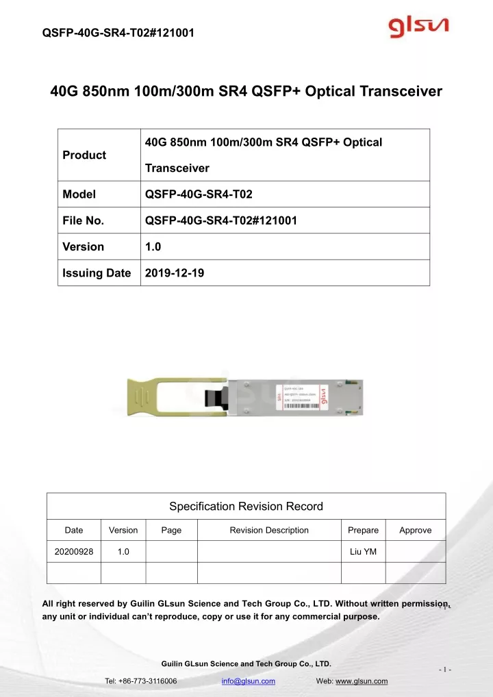 qsfp 40g sr4 t02 121001