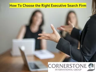 how to choose the right executive search firm