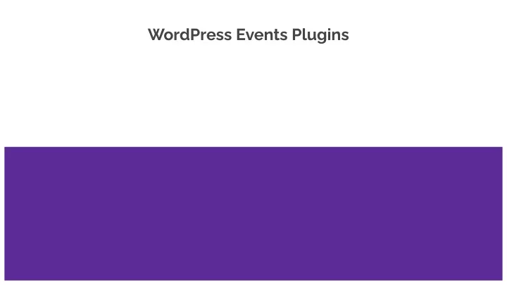 wordpress events plugins