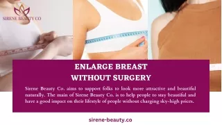 Enlarge Breast Without Surgery