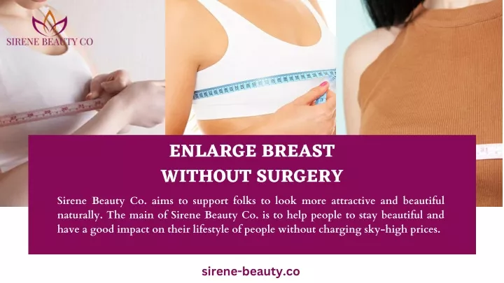 enlarge breast without surgery