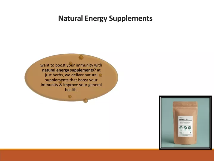 natural energy supplements