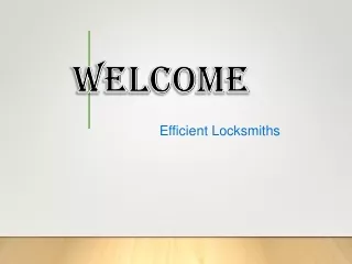 welcome