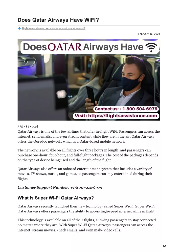 PPT Does Qatar Airways Have WiFi PowerPoint Presentation Free   Does Qatar Airways Have Wifi N 