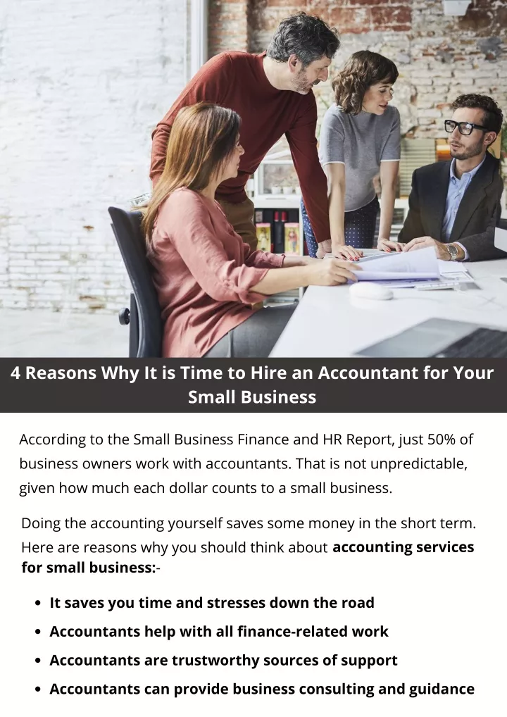 4 reasons why it is time to hire an accountant