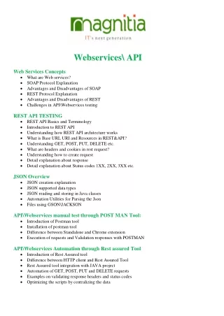webservices api