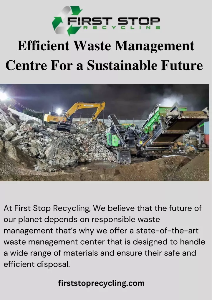 efficient waste management centre