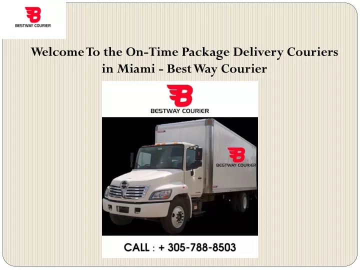 welcome to the on time package delivery couriers