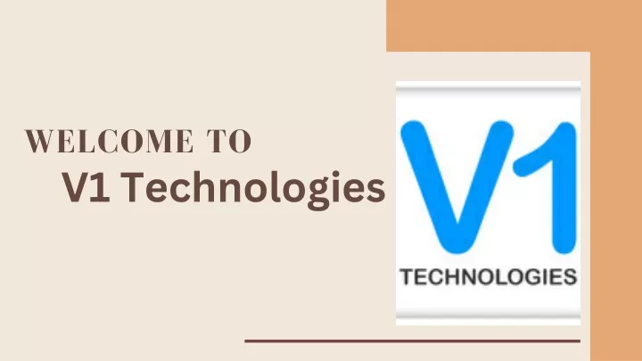 welcome to v1 technologies