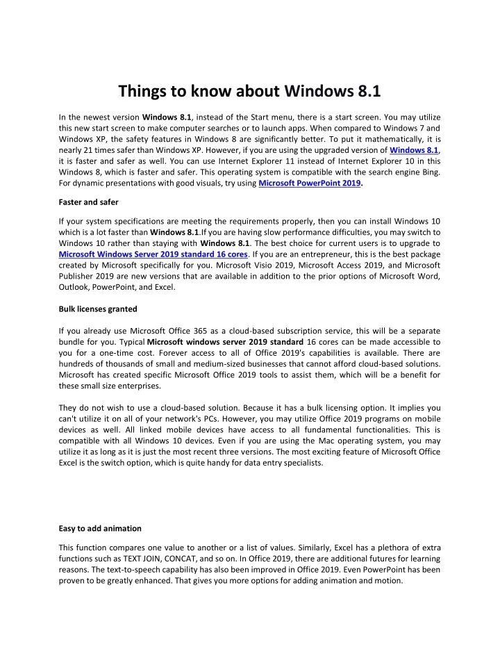 things to know about windows 8 1