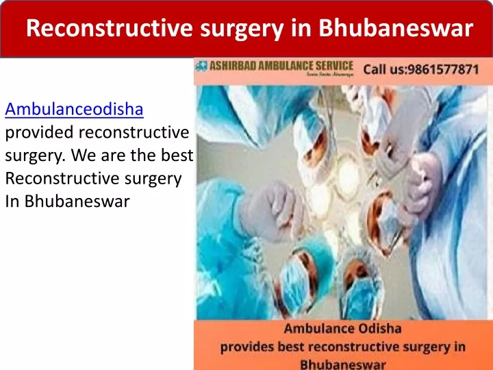 reconstructive surgery in bhubaneswar