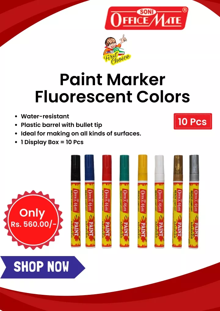 paint marker fluorescent colors