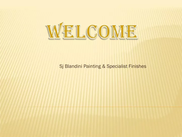 sj blandini painting specialist finishes